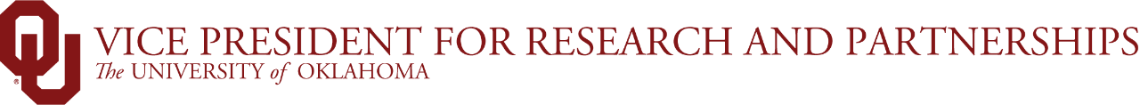 OU Vice President for Research and Partnerships, The University of Oklahoma website wordmark