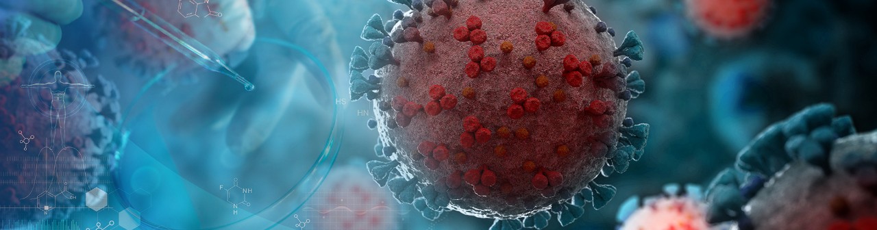 abstract image of viruses