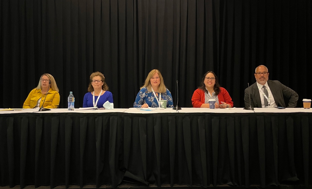 Joyce Burch in a panel discussion on “Retaining Top Talent Through Regional Collaboration”