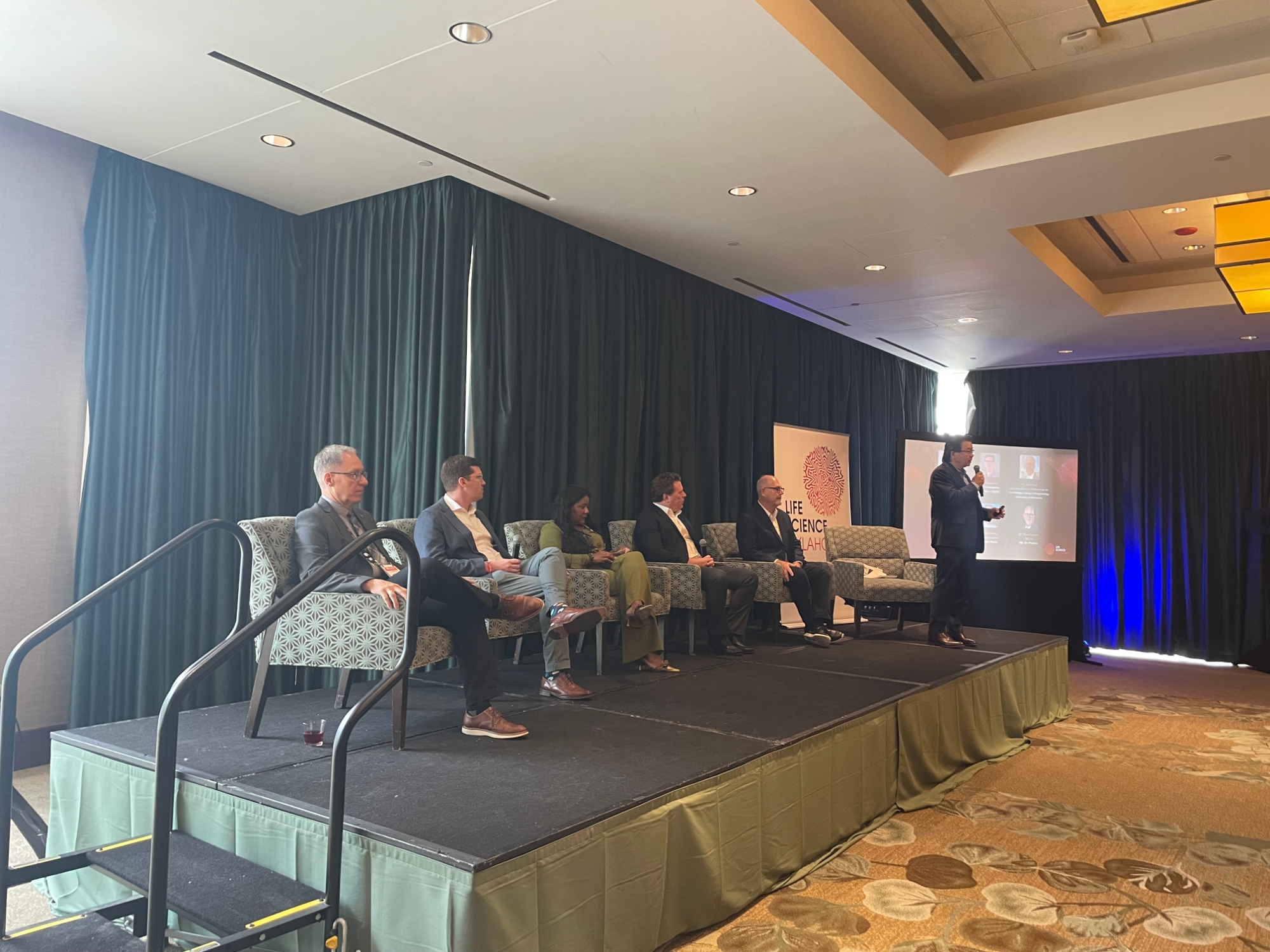 A tour group on OU's campus.