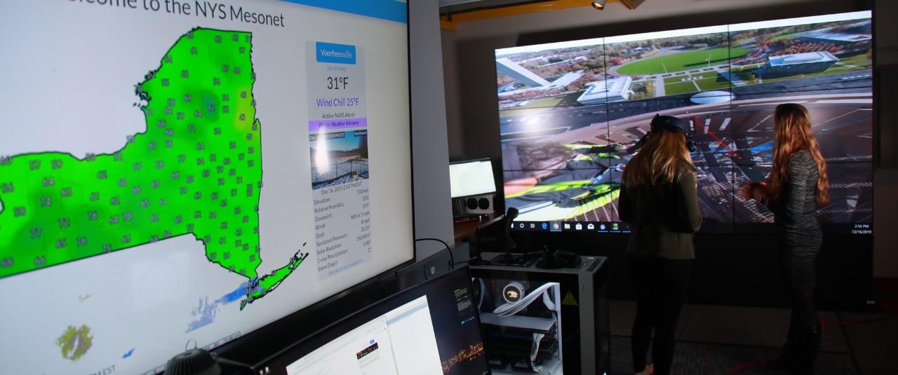 A look inside the University of Albany's xCITE laboratory, a state-of-the-art data and visual analytics center that is connecting atmospheric science research and applications with emerging technologies.