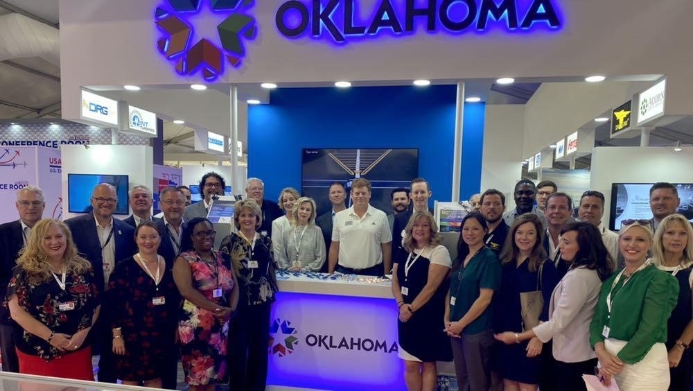 The Oklahoma delegation, organized by the Oklahoma Department of Commerce