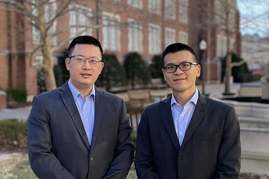 Chung-Hao Lee, Ph.D. (right), and Yingtao Liu, Ph.D..