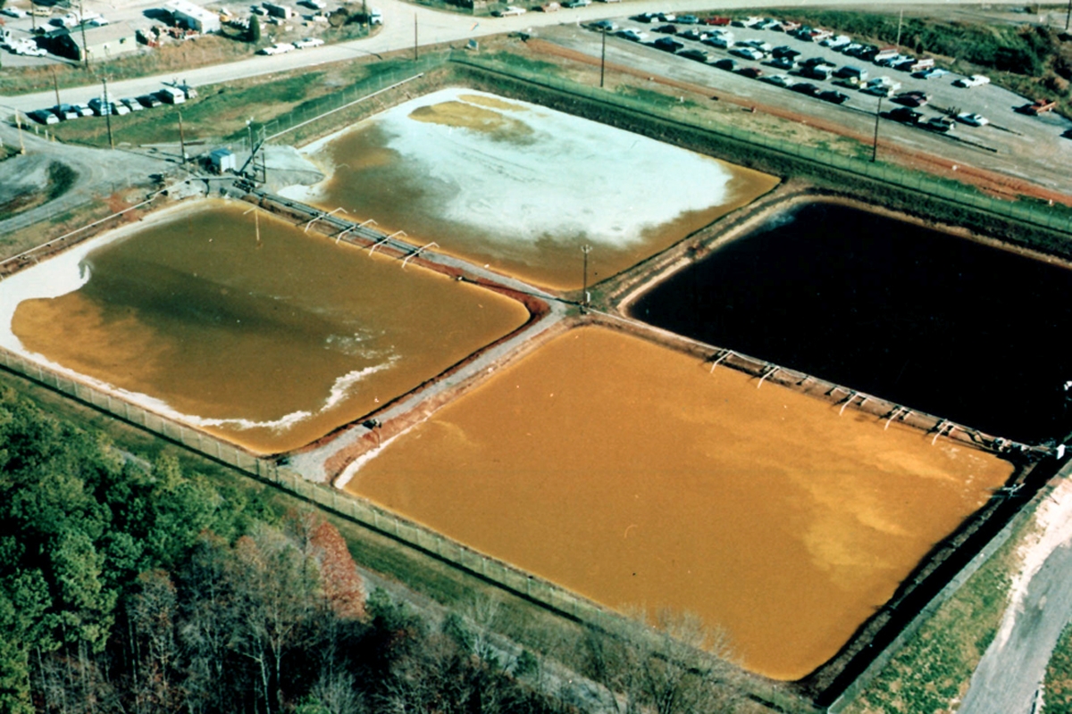 Contamination source ponds at Oak Ridge Field Research Center