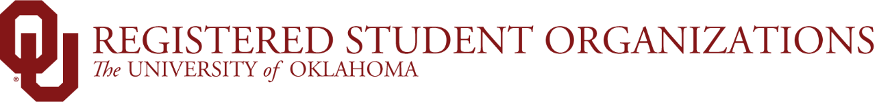 Interlocking OU, Registered Student Organizations, The University of Oklahoma website wordmark.