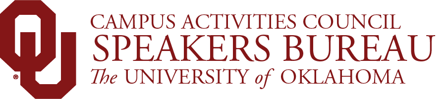 Interlocking OU, Campus Activities Council, Speakers Bureau, The University of Oklahoma website wordmark.