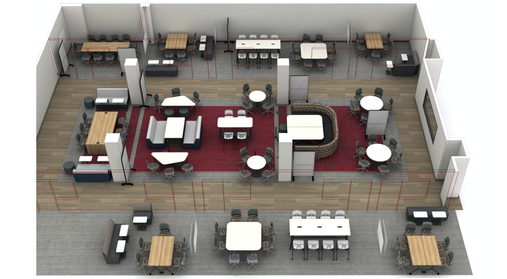 Conoco second floor layout.