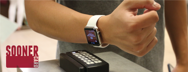 Student Using Mobile Credential on Apple Watch