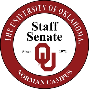 The University of Oklahoma Norman Campus, Staff Senate since 1971 circular logo.