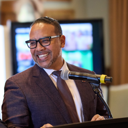 Dr. David Surratt speaking