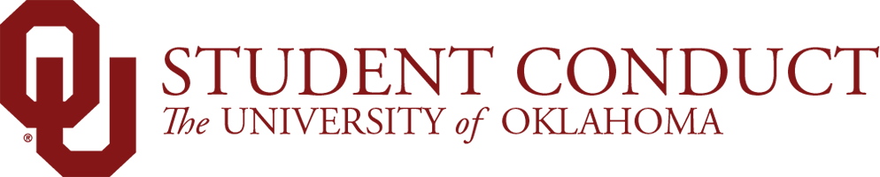 Interlocking OU, Student Conduct, The University of Oklahoma website wordmark