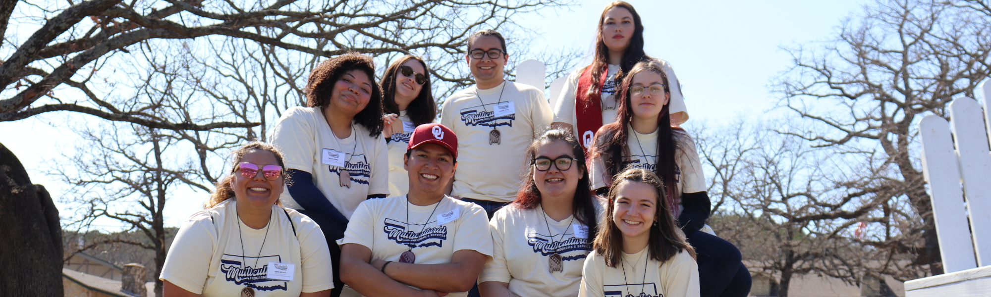 The American Indian Student Association executive committee at a retreat.