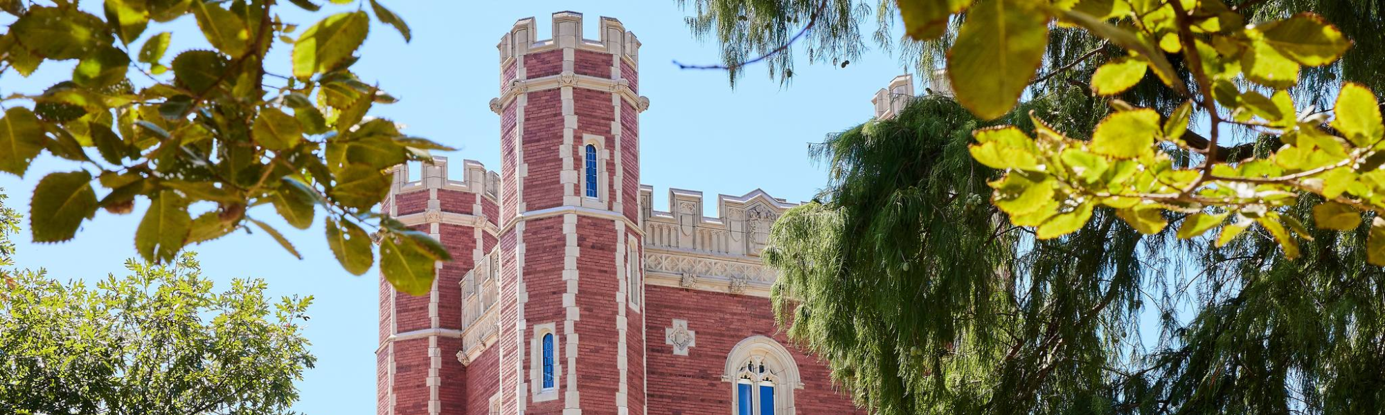 Photo of Evans Hall in the autumn.