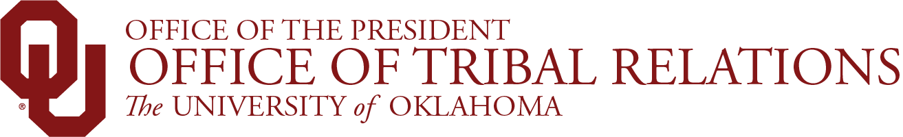 Tribal Relations, The University of Oklahoma, interlocking OU website wordmark
