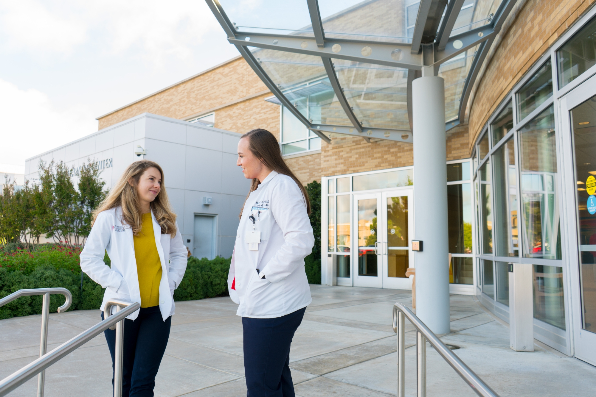 Dean Herman with students