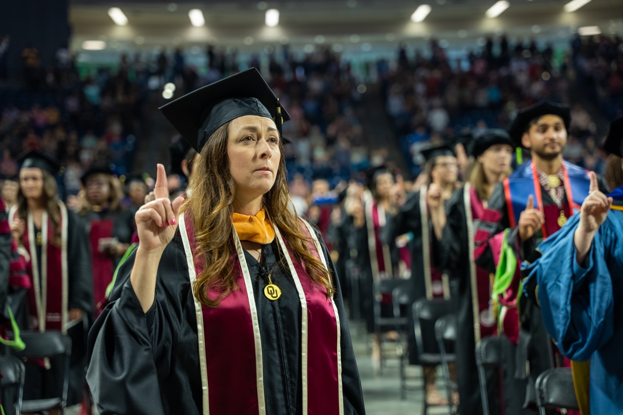ECE student on computer in lab