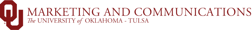 OU Marketing and Communications, The University of Oklahoma-Tulsa website wordmark