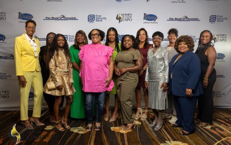 Dr. Brenda Lloyd-Jones with others at the Women of Color Expo Awards luncheon