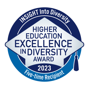 Five-time recipient of the Higher Education Excellence in Diversity Award 