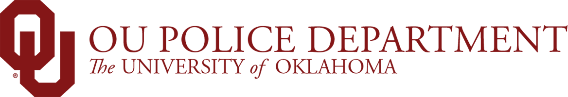 Interlocking O U, Police Department, The University of Oklahoma website wordmark.