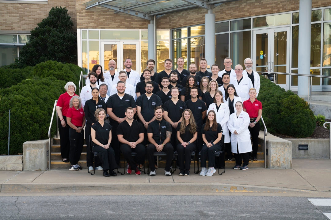 Faculty and staff posing for an OU DEM group photo.