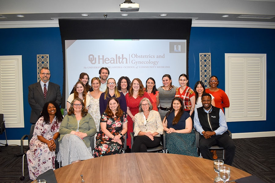 A group of OBGYN residents posing for a photo.