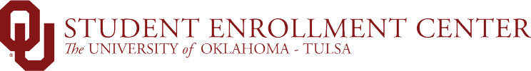 Student Enrollment Center, The University of Oklahoma Tulsa campus website wordmark