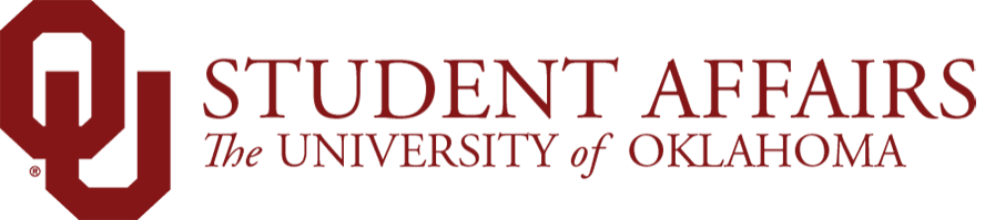 Student Affairs, The University of Oklahoma wordmark. 