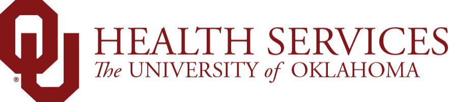 Health Services, The University of Oklahoma wordmark.