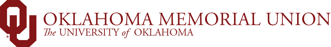 Interlocking OU, Oklahoma Memorial Union, The University of Oklahoma website wordmark.