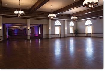 empty ballroom and GRA rooms