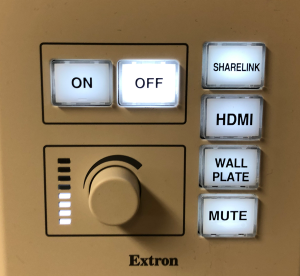 Mezzanine A/V control panel