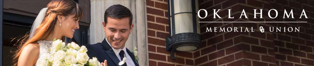 bridegroom smiling Oklahoma memorial union