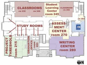 Lissa and Cy Wagner Hall, second (2nd) floor floorplan, starting Fall 2014