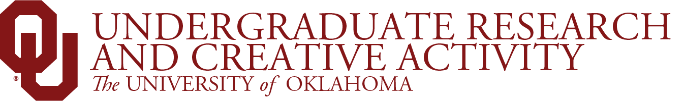 Interlocking OU, Undergraduate Research and Creative Activity, The University of Oklahoma website wordmark.