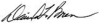 President Boren's Signature
