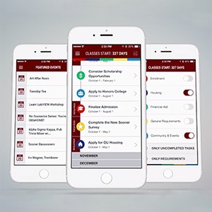 OU Bound app on a phone screen