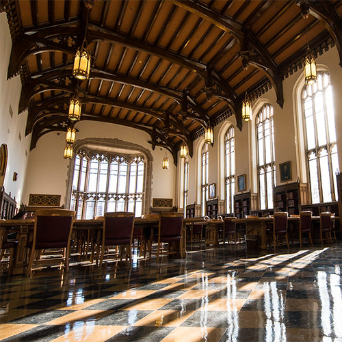 Decorative, OU's Bizzell Library Great Reading Room