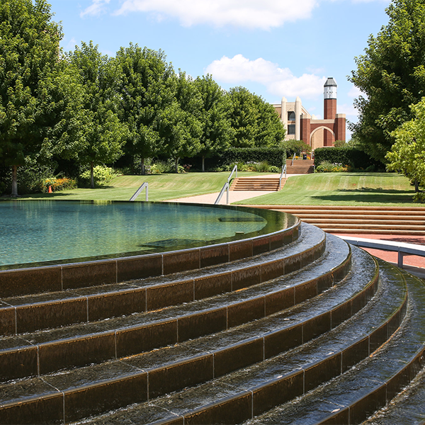 Fountain on the OU HSC campus (decorative)
