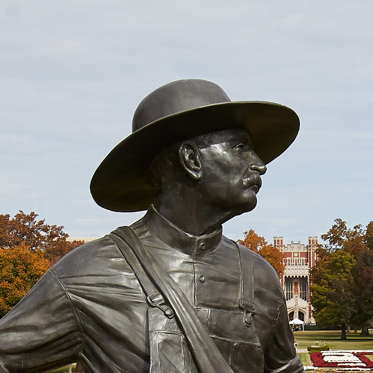 OU Seed Sower statue on the South Oval