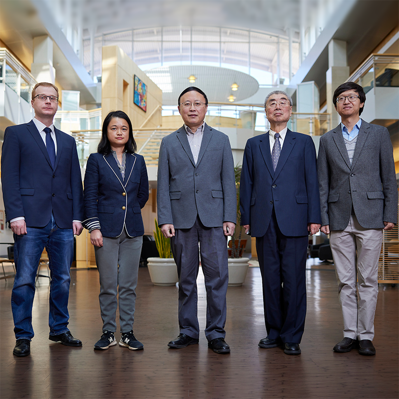 Left to right: Stefan Wilhelm, Han Yuan, Bin Zheng, Hong Liu, Yuchen Qiu