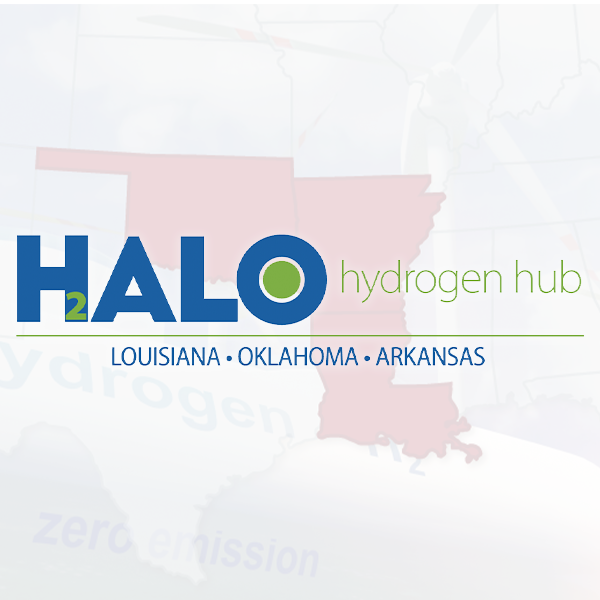Halo2 Hydrogen Hub Louisiana Oklahoma Arkansas text logo