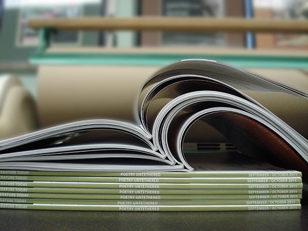 Poetry Untethered Magazine Stack, WLT