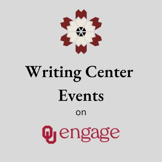 Writing Center events on OU Engage