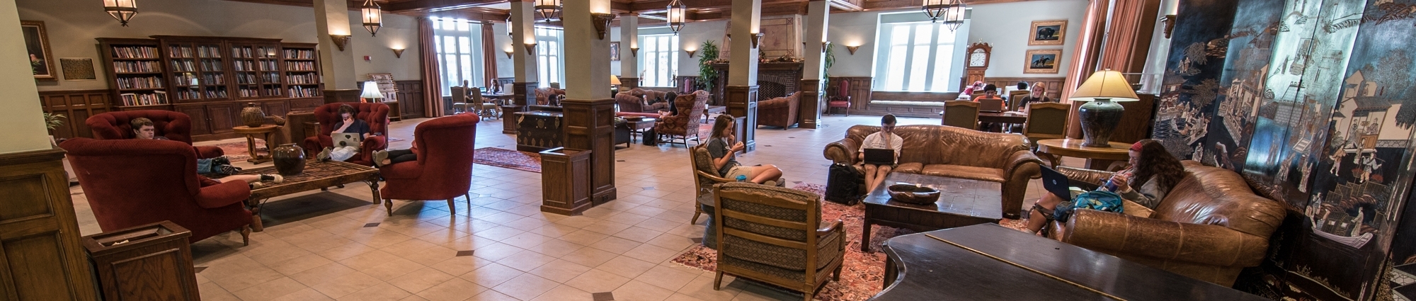Students studying in the Memorial Union
